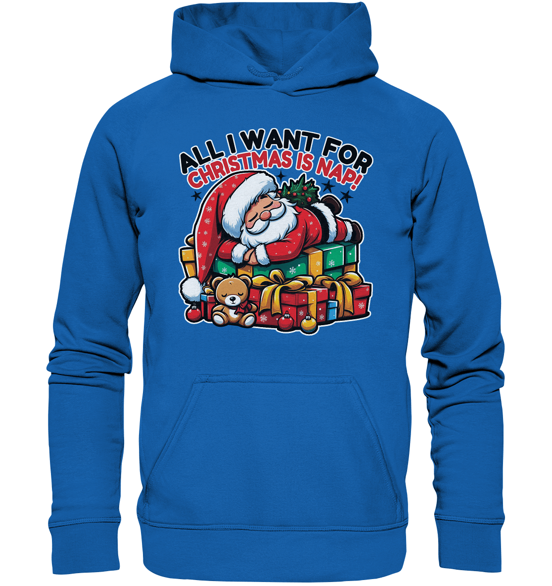 All I Want for Christmas Is Nap – Der entspannte Weihnachtsmann! - Kids Premium Hoodie - FaunaFeels Onlineshop Kids & Babys