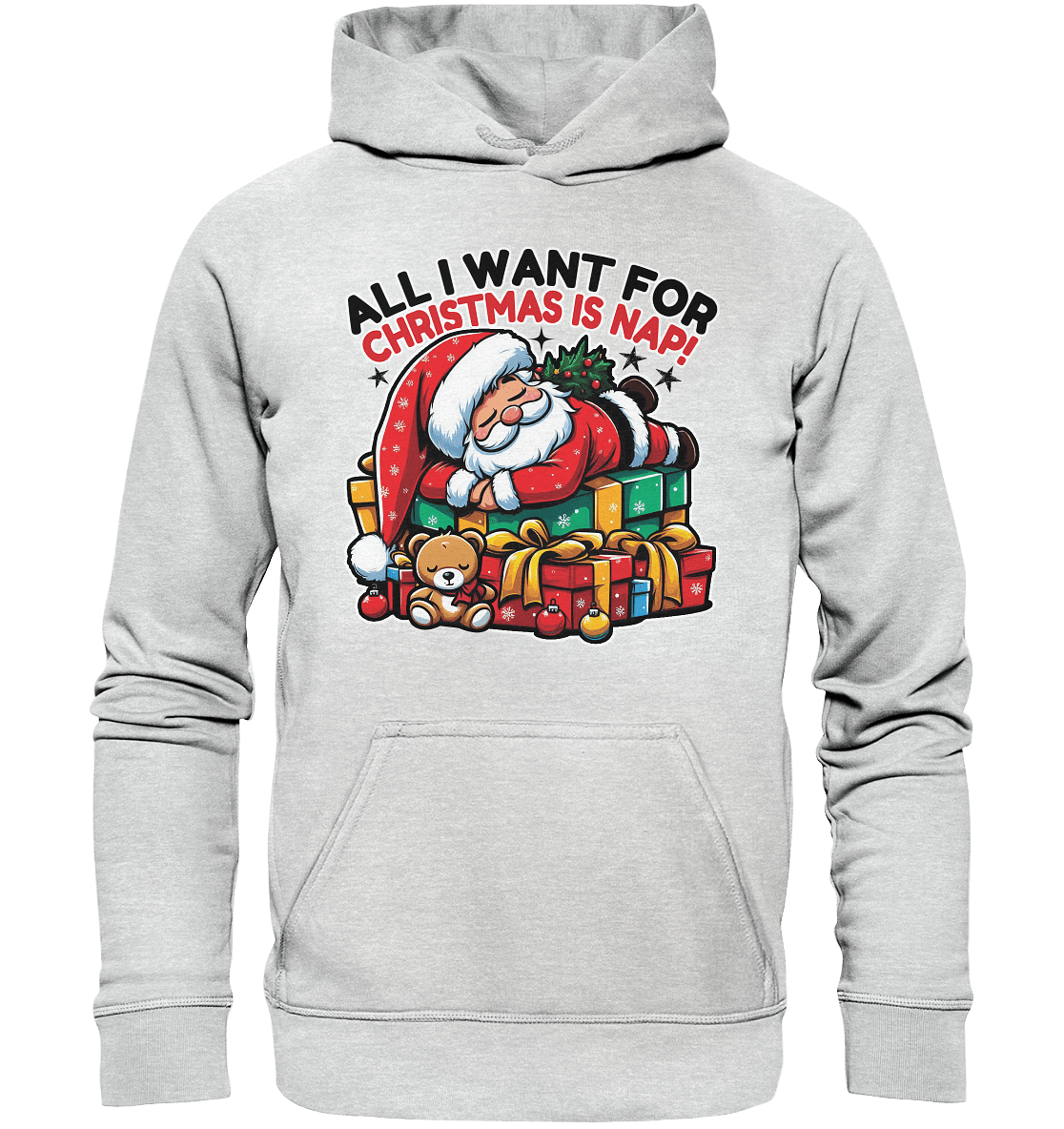 All I Want for Christmas Is Nap – Der entspannte Weihnachtsmann! - Kids Premium Hoodie - FaunaFeels Onlineshop Kids & Babys