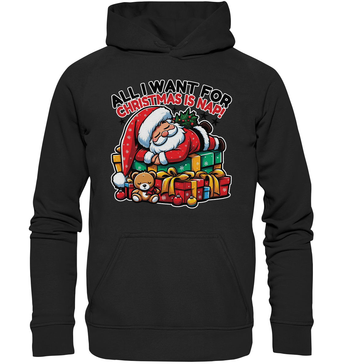 All I Want for Christmas Is Nap – Der entspannte Weihnachtsmann! - Kids Premium Hoodie - FaunaFeels Onlineshop Kids & Babys