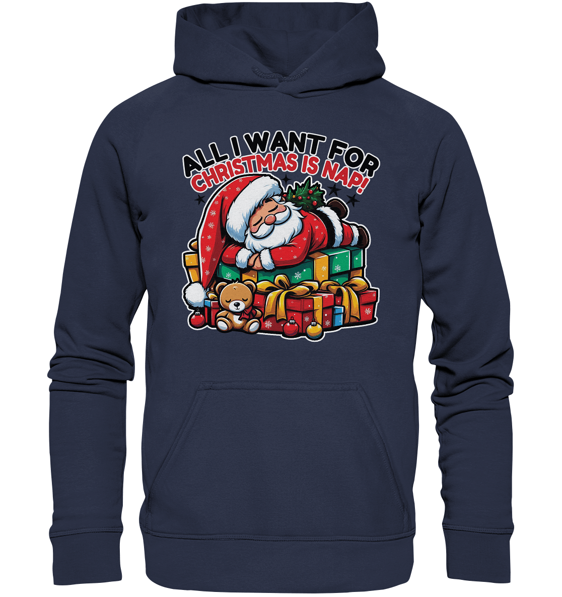 All I Want for Christmas Is Nap – Der entspannte Weihnachtsmann! - Kids Premium Hoodie - FaunaFeels Onlineshop Kids & Babys