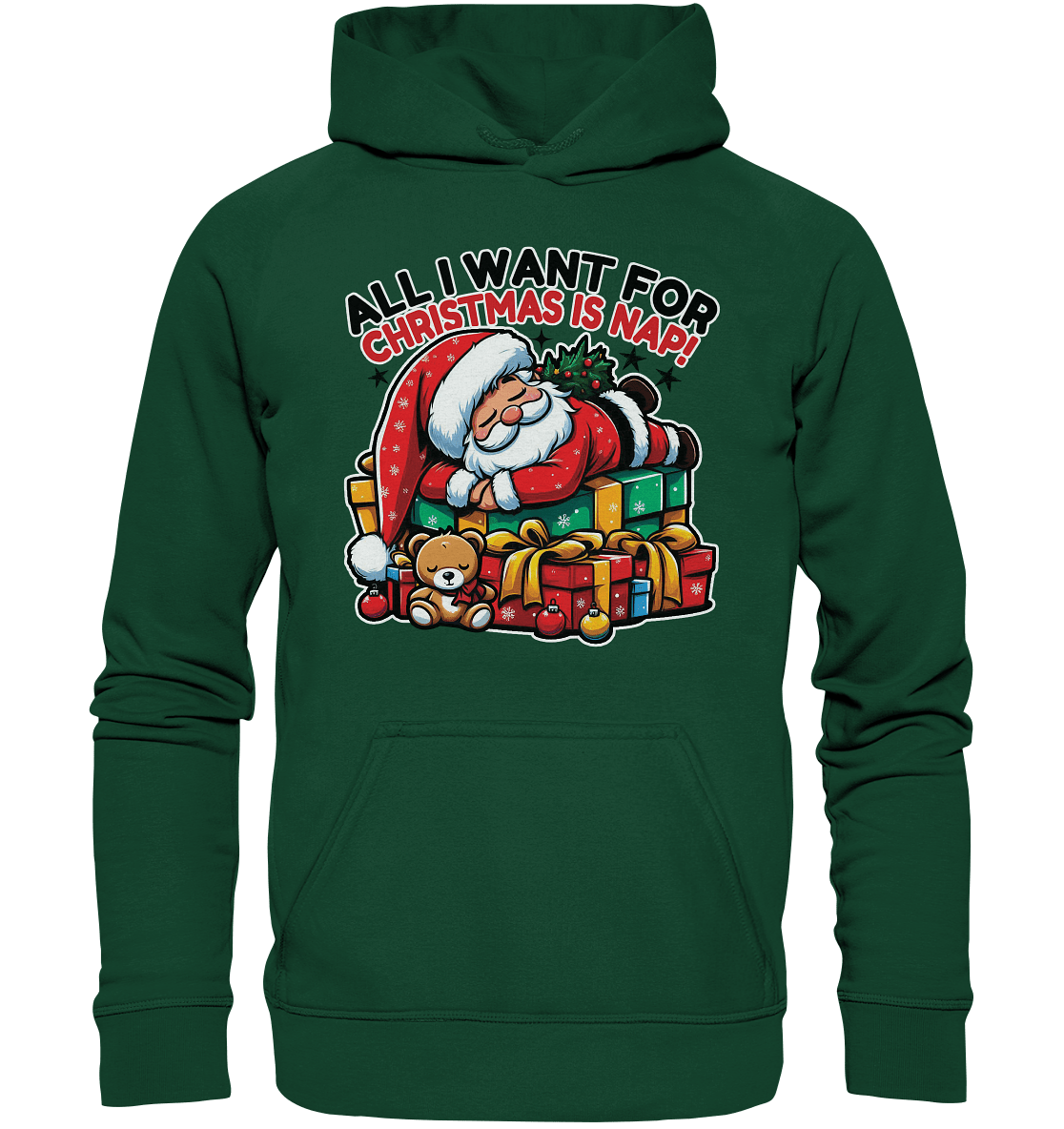 All I Want for Christmas Is Nap – Der entspannte Weihnachtsmann! - Kids Premium Hoodie - FaunaFeels Onlineshop Kids & Babys