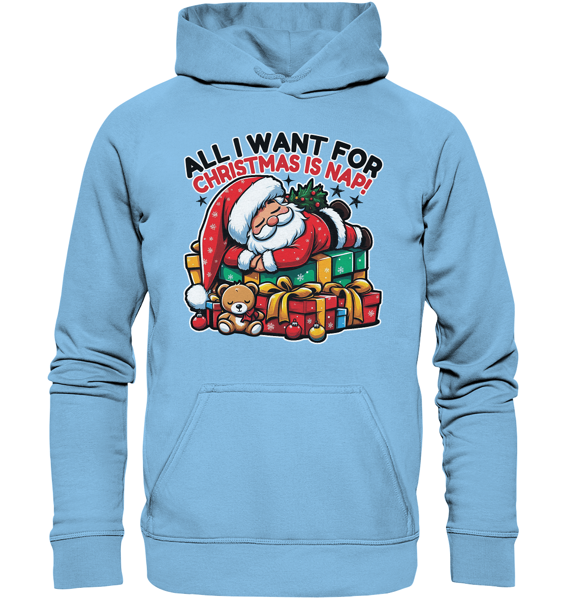 All I Want for Christmas Is Nap – Der entspannte Weihnachtsmann! - Kids Premium Hoodie - FaunaFeels Onlineshop Kids & Babys