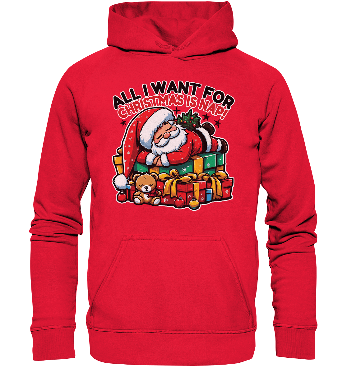 All I Want for Christmas Is Nap – Der entspannte Weihnachtsmann! - Kids Premium Hoodie - FaunaFeels Onlineshop Kids & Babys