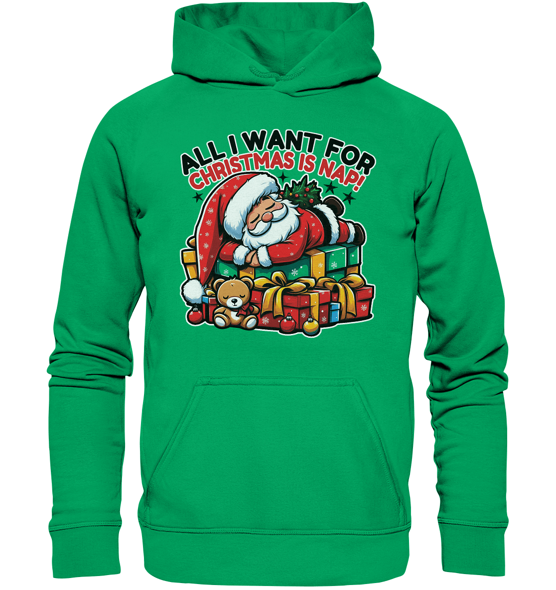 All I Want for Christmas Is Nap – Der entspannte Weihnachtsmann! - Kids Premium Hoodie - FaunaFeels Onlineshop Kids & Babys