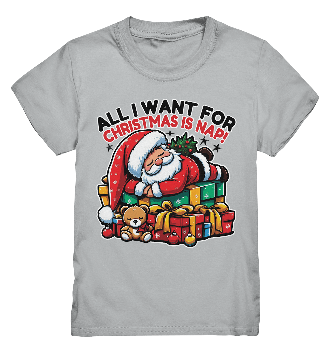 All I Want for Christmas Is Nap – Der entspannte Weihnachtsmann! - Kids Premium Shirt - FaunaFeels Onlineshop Kids & Babys