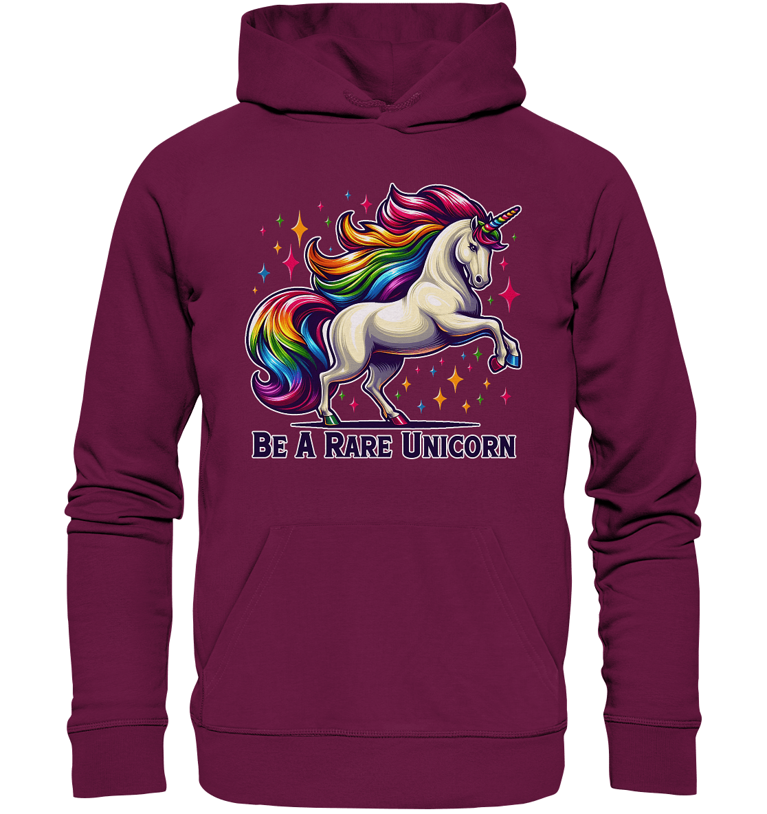 Be A Rare Unicorn – Magisches Einhorn - Design für T-Shirts & Hoodies - Premium Unisex Hoodie - FaunaFeels Onlineshop Hoodies