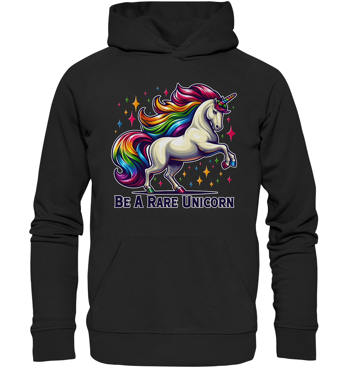 Be A Rare Unicorn – Magisches Einhorn - Design für T-Shirts & Hoodies - Premium Unisex Hoodie - FaunaFeels Onlineshop Hoodies