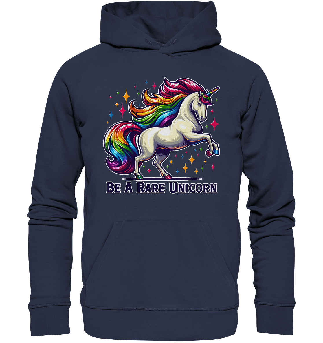 Be A Rare Unicorn – Magisches Einhorn - Design für T-Shirts & Hoodies - Premium Unisex Hoodie - FaunaFeels Onlineshop Hoodies