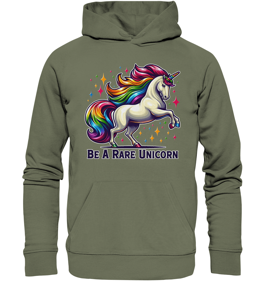Be A Rare Unicorn – Magisches Einhorn - Design für T-Shirts & Hoodies - Premium Unisex Hoodie - FaunaFeels Onlineshop Hoodies