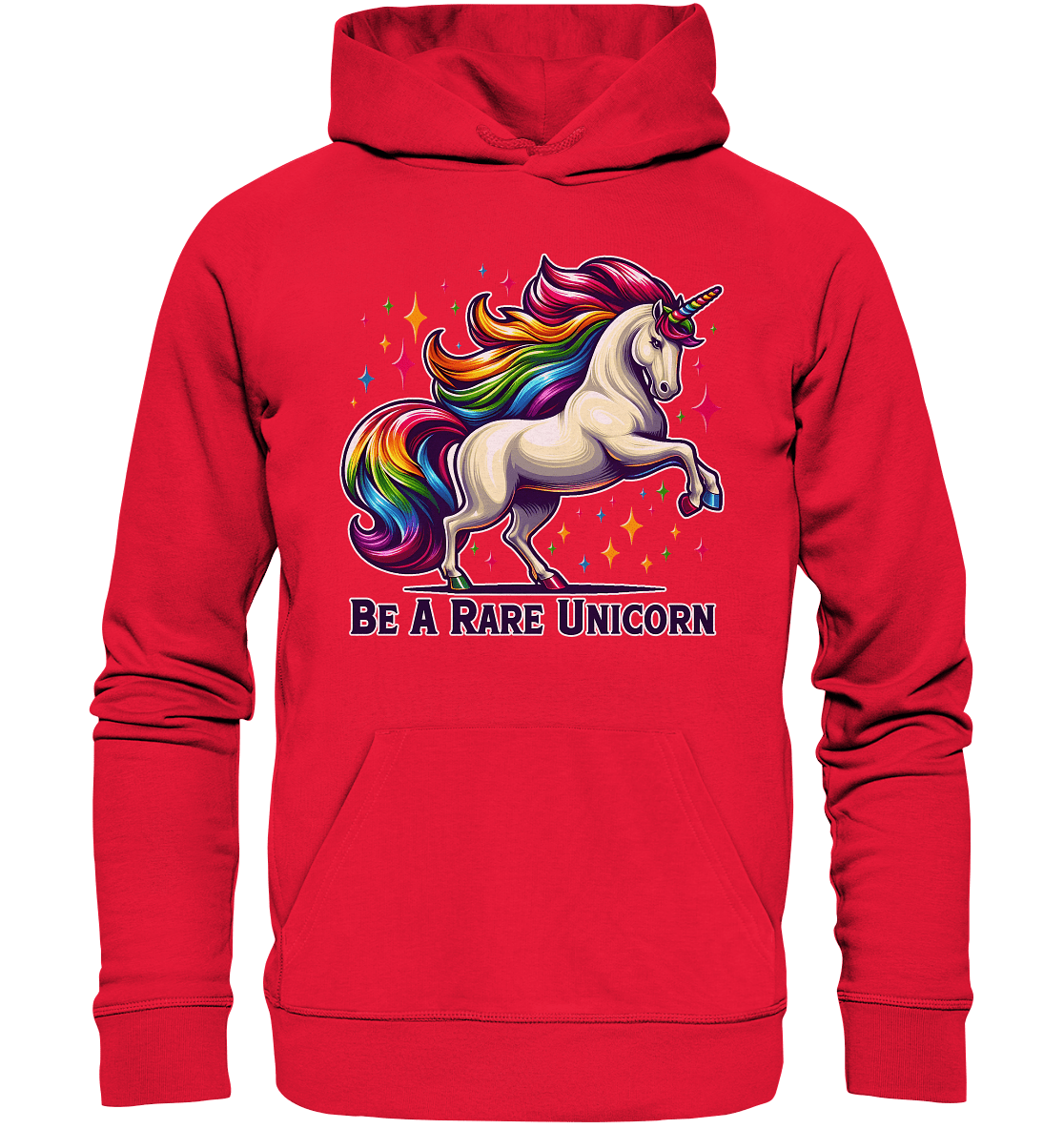Be A Rare Unicorn – Magisches Einhorn - Design für T-Shirts & Hoodies - Premium Unisex Hoodie - FaunaFeels Onlineshop Hoodies
