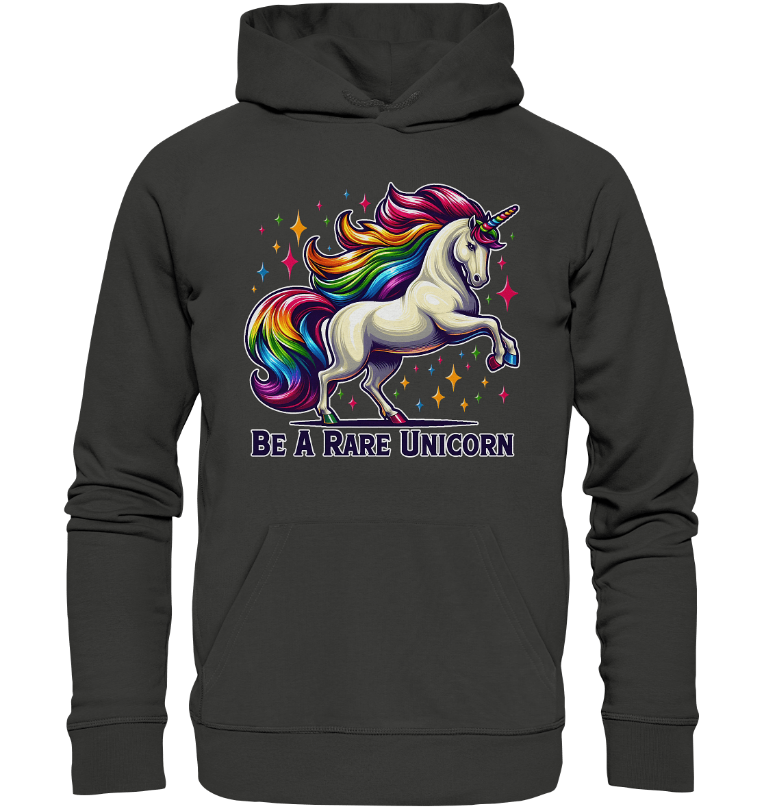 Be A Rare Unicorn – Magisches Einhorn - Design für T-Shirts & Hoodies - Premium Unisex Hoodie - FaunaFeels Onlineshop Hoodies