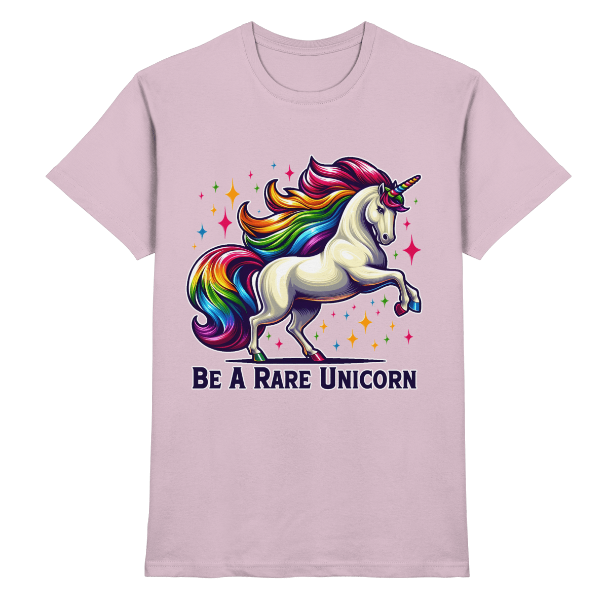 Be A Rare Unicorn – Magisches Einhorn - Design - Heavy Cotton T-Shirt - FaunaFeels Onlineshop Unisex - Shirts
