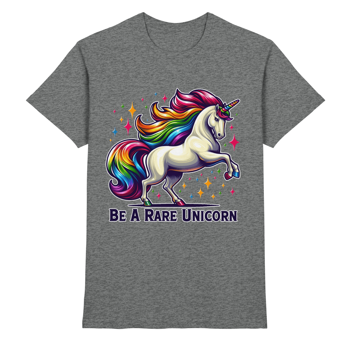 Be A Rare Unicorn – Magisches Einhorn - Design - Heavy Cotton T-Shirt - FaunaFeels Onlineshop Unisex - Shirts