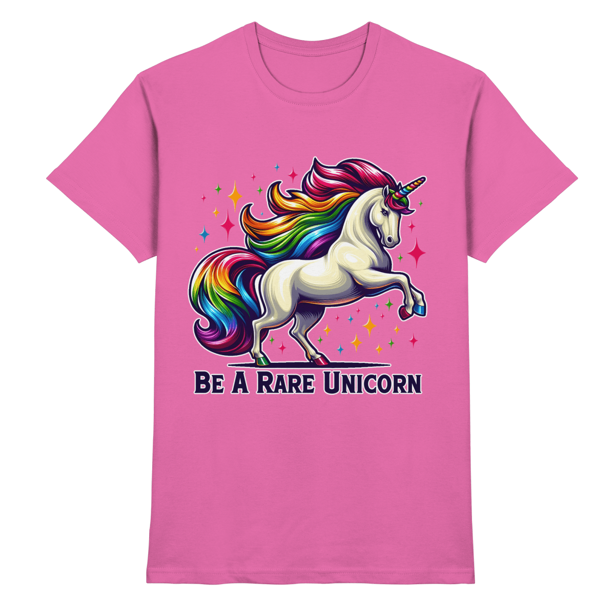 Be A Rare Unicorn – Magisches Einhorn - Design - Heavy Cotton T-Shirt - FaunaFeels Onlineshop Unisex - Shirts