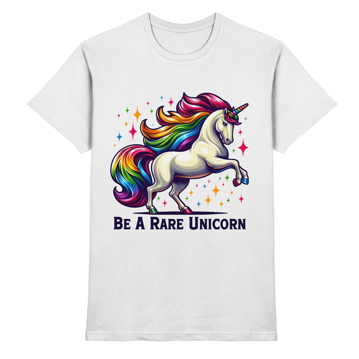Be A Rare Unicorn – Magisches Einhorn - Design - Heavy Cotton T-Shirt - FaunaFeels Onlineshop Unisex - Shirts
