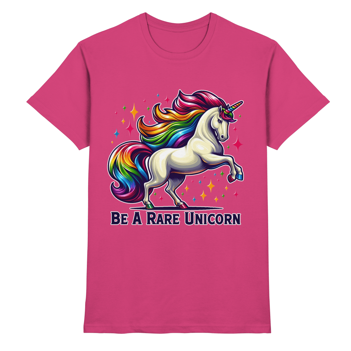 Be A Rare Unicorn – Magisches Einhorn - Design - Heavy Cotton T-Shirt - FaunaFeels Onlineshop Unisex - Shirts
