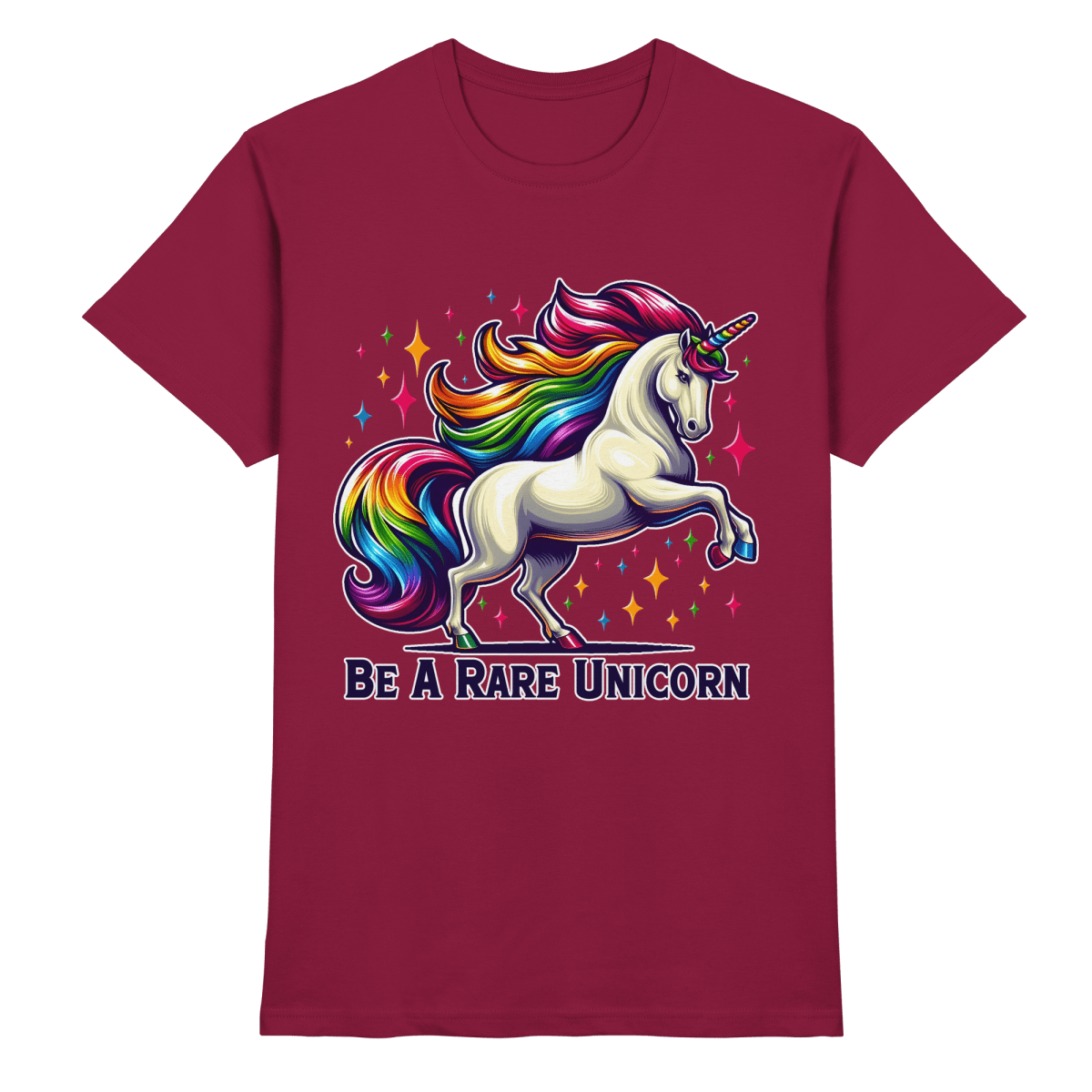 Be A Rare Unicorn – Magisches Einhorn - Design - Heavy Cotton T-Shirt - FaunaFeels Onlineshop Unisex - Shirts
