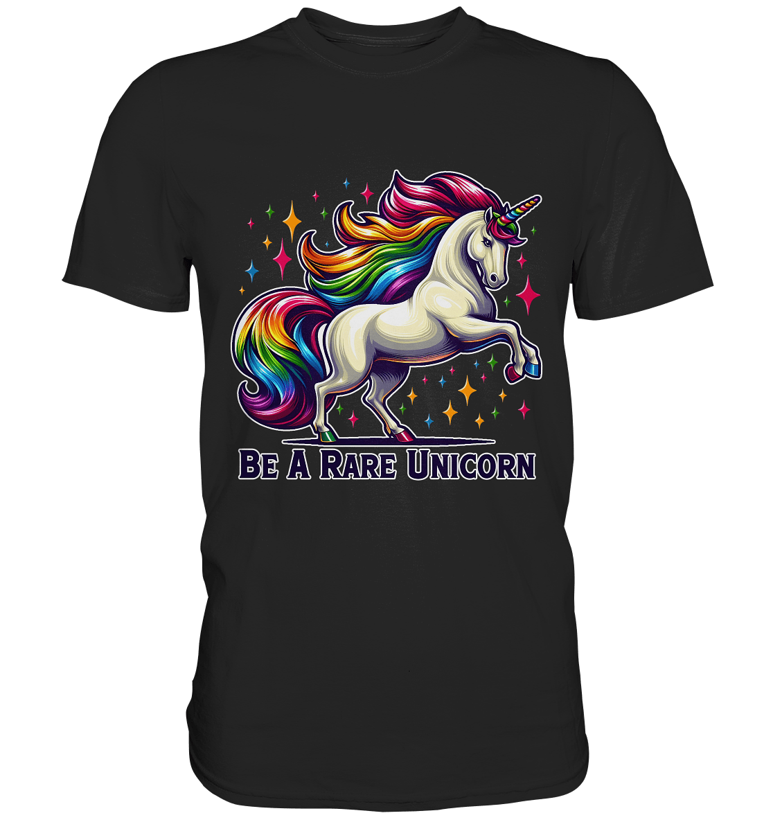Be A Rare Unicorn – Magisches Einhorn - Design - Premium Shirt - FaunaFeels Onlineshop Unisex - Shirts
