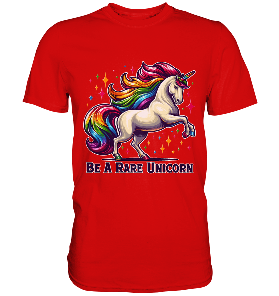 Be A Rare Unicorn – Magisches Einhorn - Design - Premium Shirt - FaunaFeels Onlineshop Unisex - Shirts