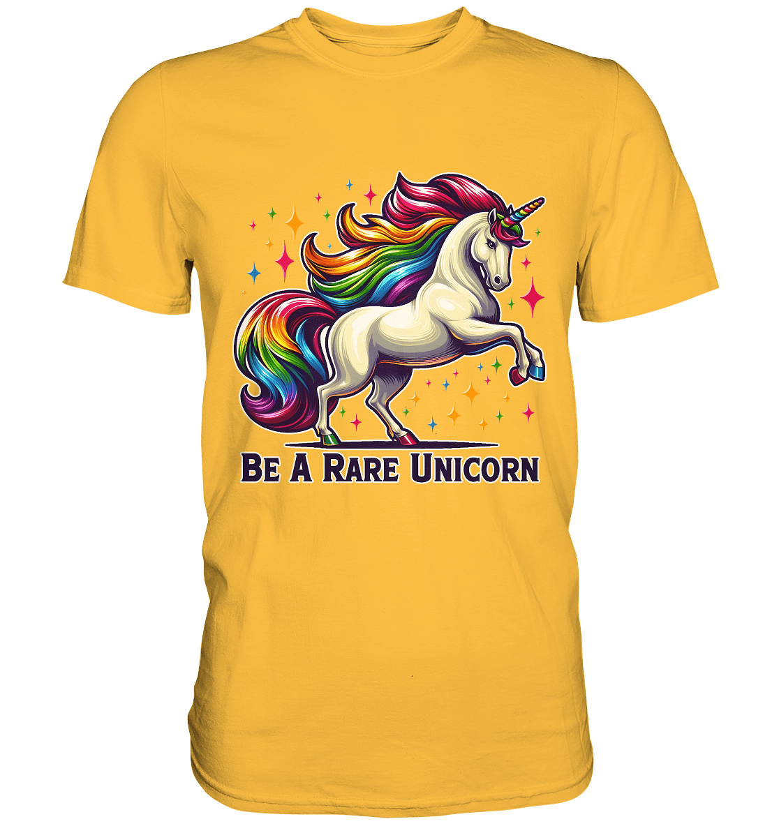 Be A Rare Unicorn – Magisches Einhorn - Design - Premium Shirt - FaunaFeels Onlineshop Unisex - Shirts