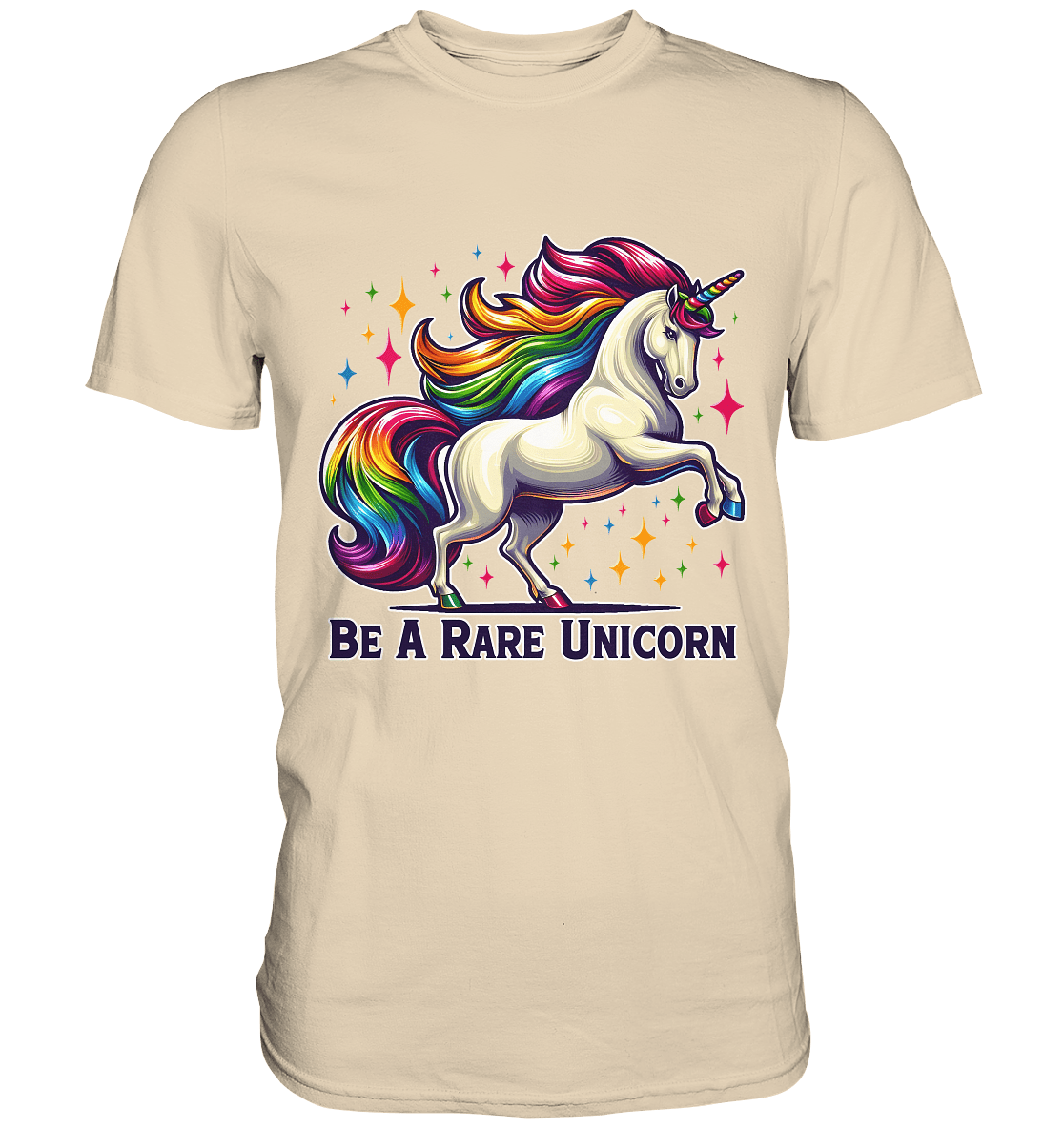 Be A Rare Unicorn – Magisches Einhorn - Design - Premium Shirt - FaunaFeels Onlineshop Unisex - Shirts