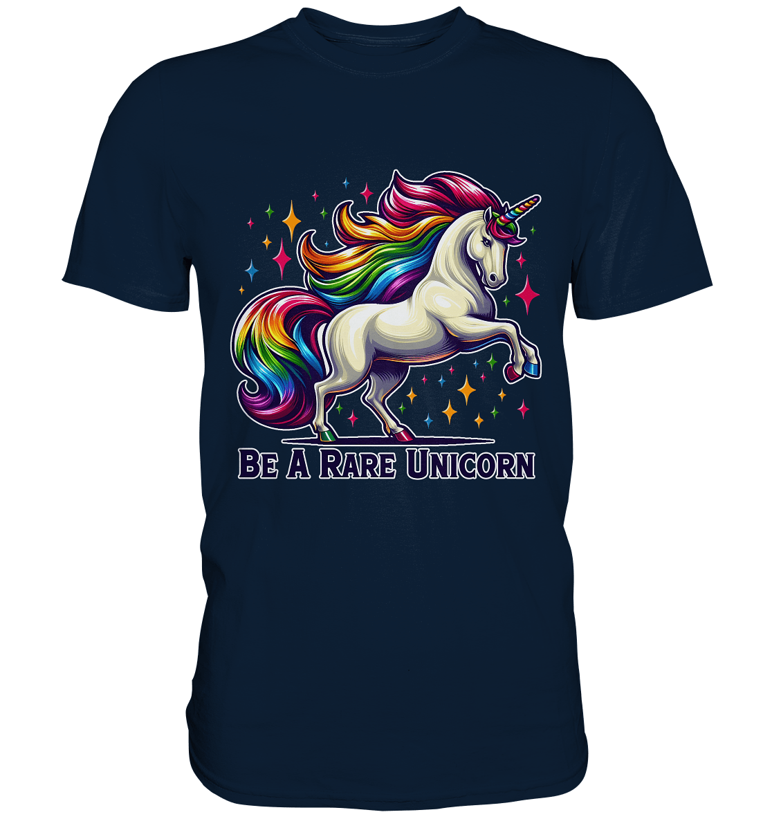 Be A Rare Unicorn – Magisches Einhorn - Design - Premium Shirt - FaunaFeels Onlineshop Unisex - Shirts