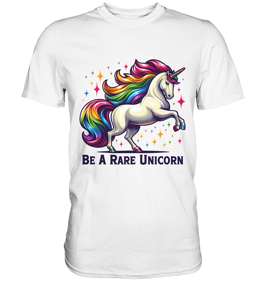 Be A Rare Unicorn – Magisches Einhorn - Design - Premium Shirt - FaunaFeels Onlineshop Unisex - Shirts