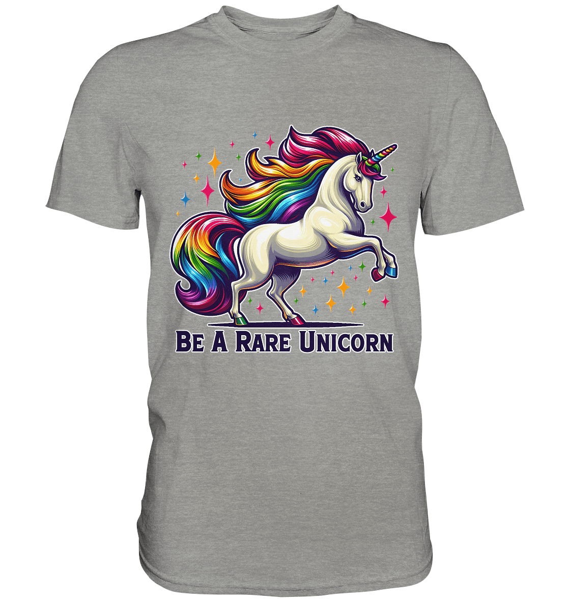 Be A Rare Unicorn – Magisches Einhorn - Design - Premium Shirt - FaunaFeels Onlineshop Unisex - Shirts