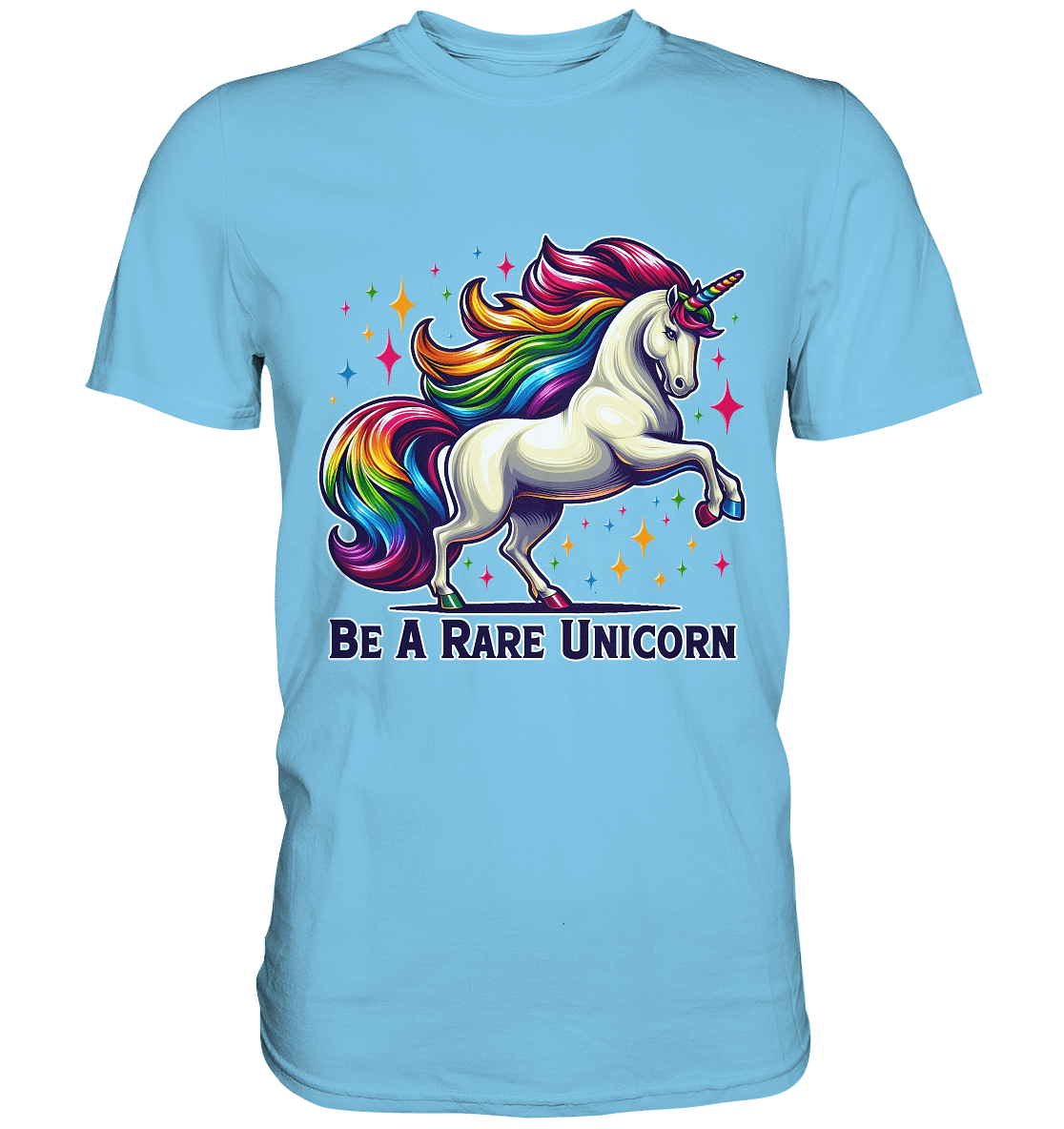 Be A Rare Unicorn – Magisches Einhorn - Design - Premium Shirt - FaunaFeels Onlineshop Unisex - Shirts