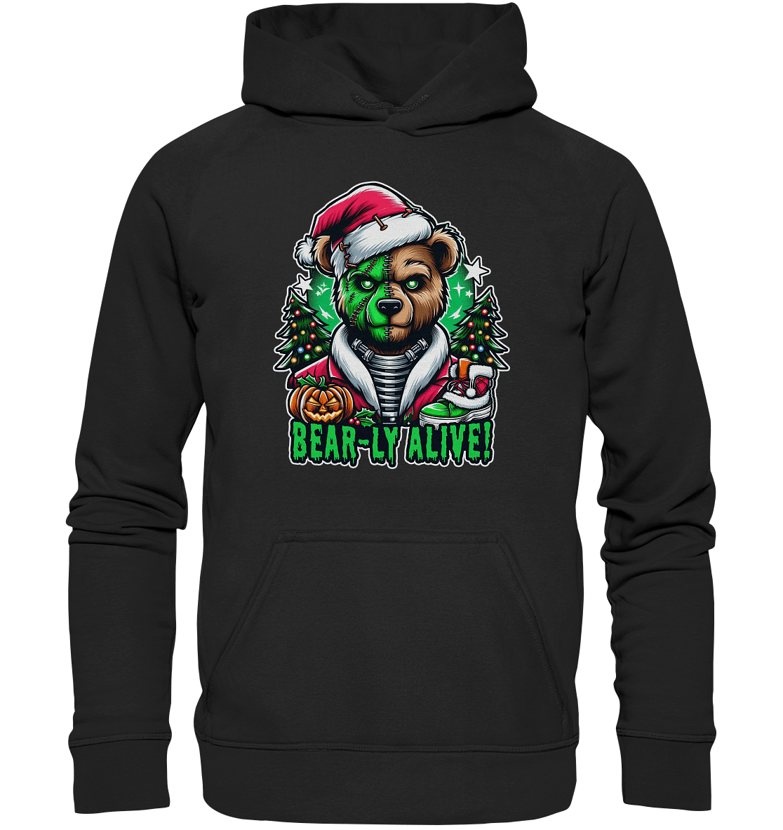 Bear - ly Alive! – Der schaurigste Halloween - /Weihnachtsbär aller Zeiten! - Kids Premium Hoodie - FaunaFeels Onlineshop Kids & Babys