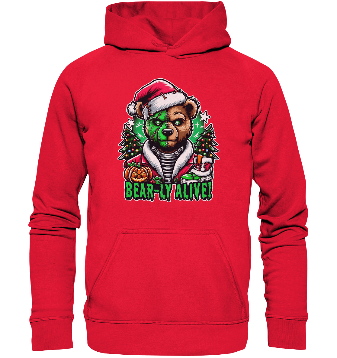 Bear - ly Alive! – Der schaurigste Halloween - /Weihnachtsbär aller Zeiten! - Kids Premium Hoodie - FaunaFeels Onlineshop Kids & Babys