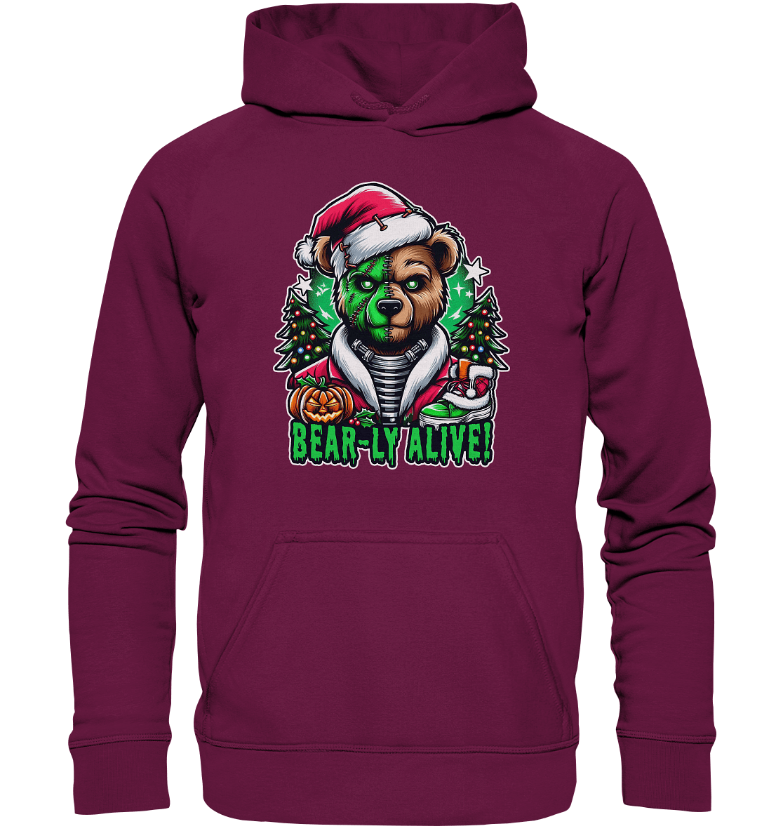 Bear - ly Alive! – Der schaurigste Halloween - /Weihnachtsbär aller Zeiten! - Kids Premium Hoodie - FaunaFeels Onlineshop Kids & Babys