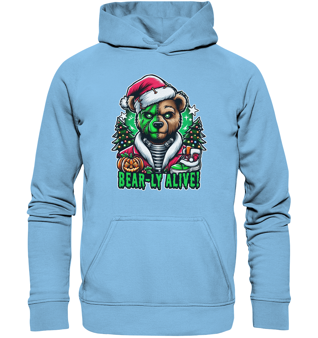 Bear - ly Alive! – Der schaurigste Halloween - /Weihnachtsbär aller Zeiten! - Kids Premium Hoodie - FaunaFeels Onlineshop Kids & Babys