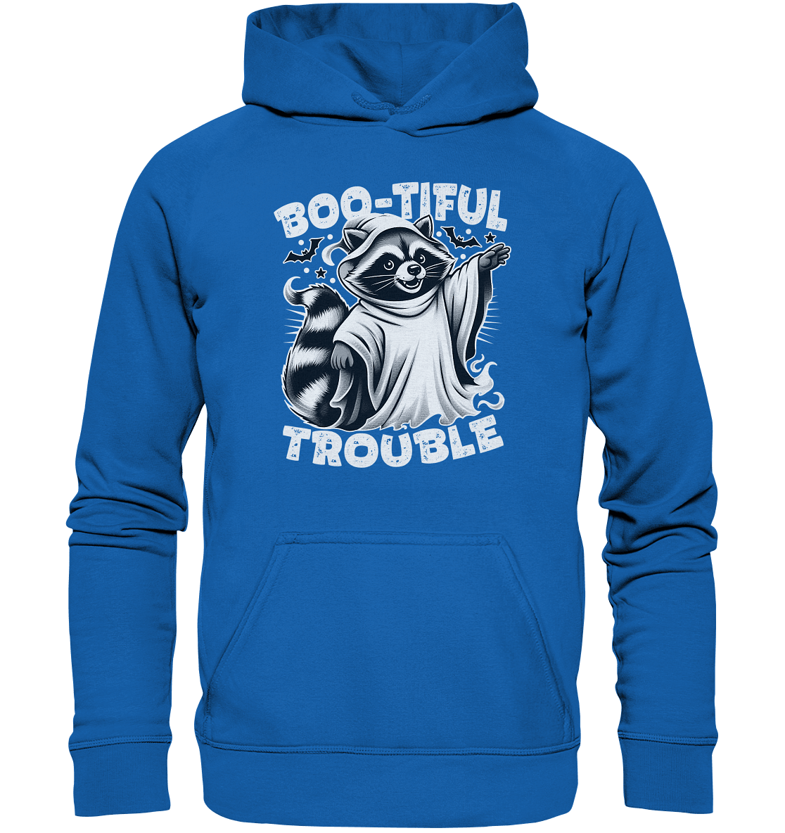 Boo - tiful Trouble – Der freche Waschbär mit Geister - Charm! - Kids Premium Hoodie - FaunaFeels Onlineshop Kids & Babys