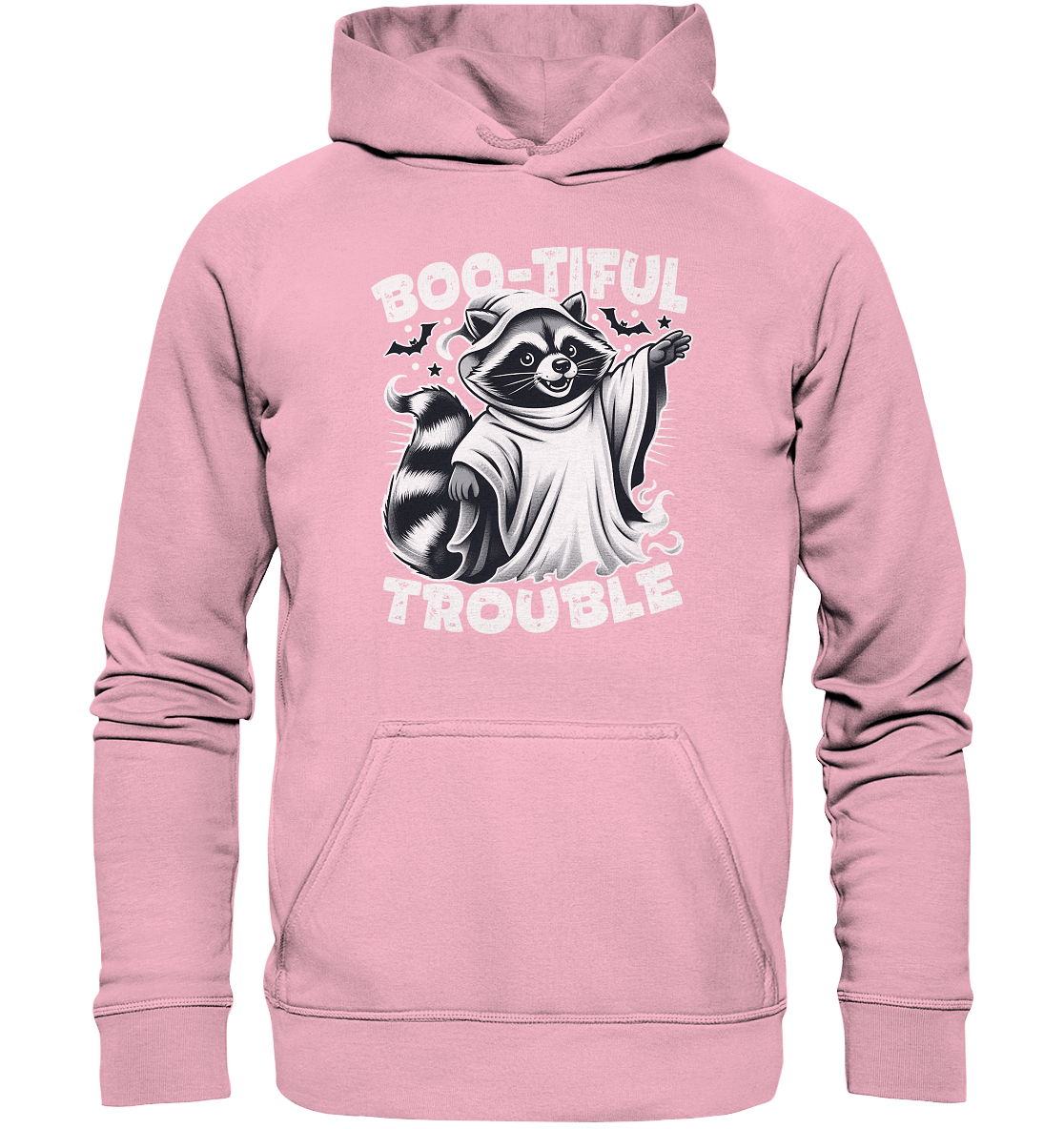 Boo - tiful Trouble – Der freche Waschbär mit Geister - Charm! - Kids Premium Hoodie - FaunaFeels Onlineshop Kids & Babys