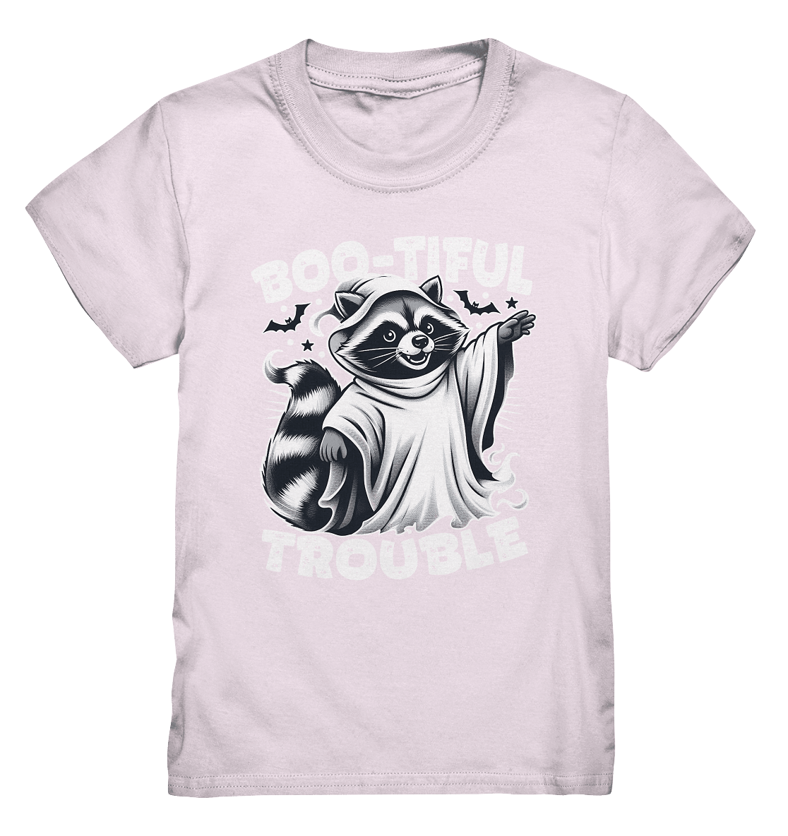 Boo - tiful Trouble – Der freche Waschbär mit Geister - Charm! - Kids Premium Shirt - FaunaFeels Onlineshop Kids & Babys