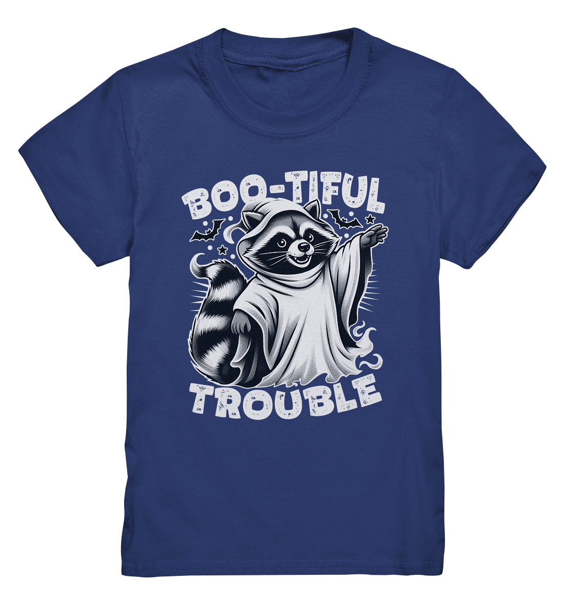 Boo - tiful Trouble – Der freche Waschbär mit Geister - Charm! - Kids Premium Shirt - FaunaFeels Onlineshop Kids & Babys