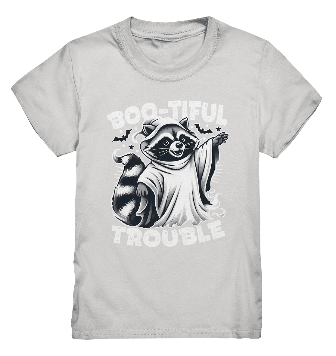 Boo - tiful Trouble – Der freche Waschbär mit Geister - Charm! - Kids Premium Shirt - FaunaFeels Onlineshop Kids & Babys