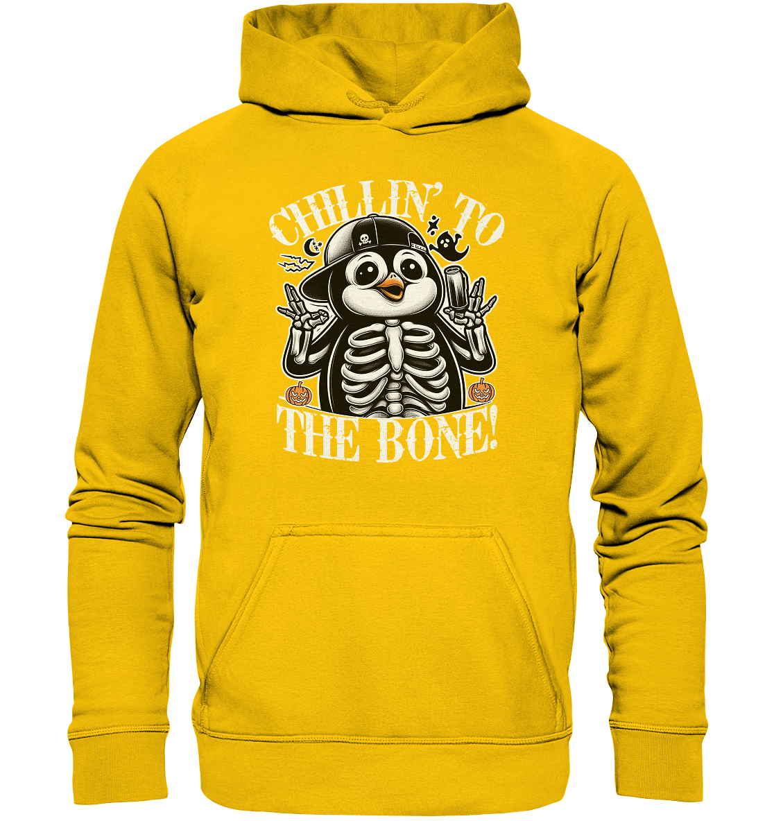 Chillin' to the Bone – Der coolste Pinguin mit Gruselcharme! - Kids Premium Hoodie - FaunaFeels Onlineshop Kids & Babys