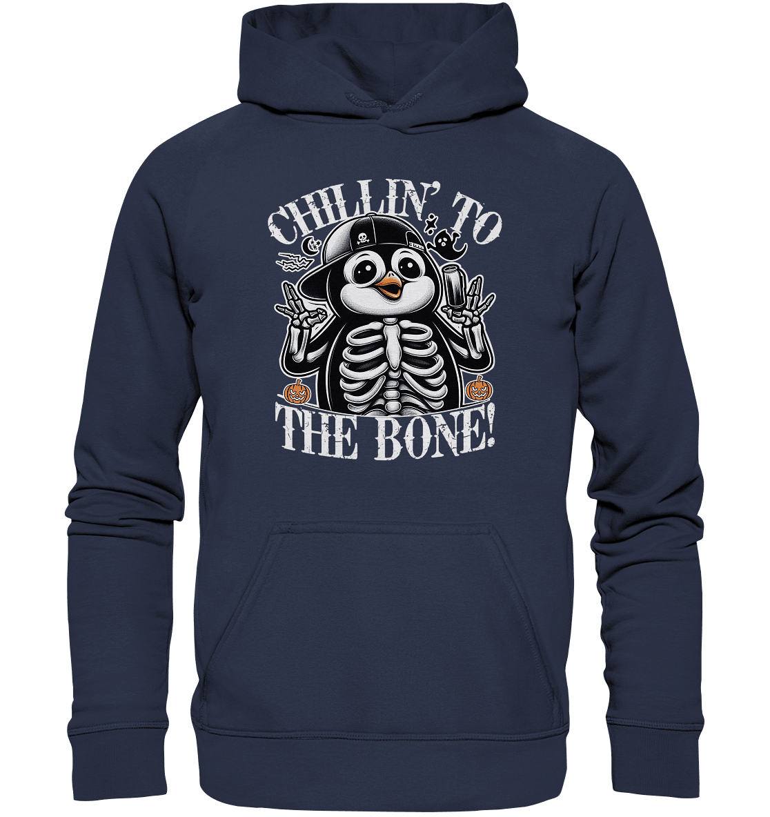 Chillin' to the Bone – Der coolste Pinguin mit Gruselcharme! - Kids Premium Hoodie - FaunaFeels Onlineshop Kids & Babys