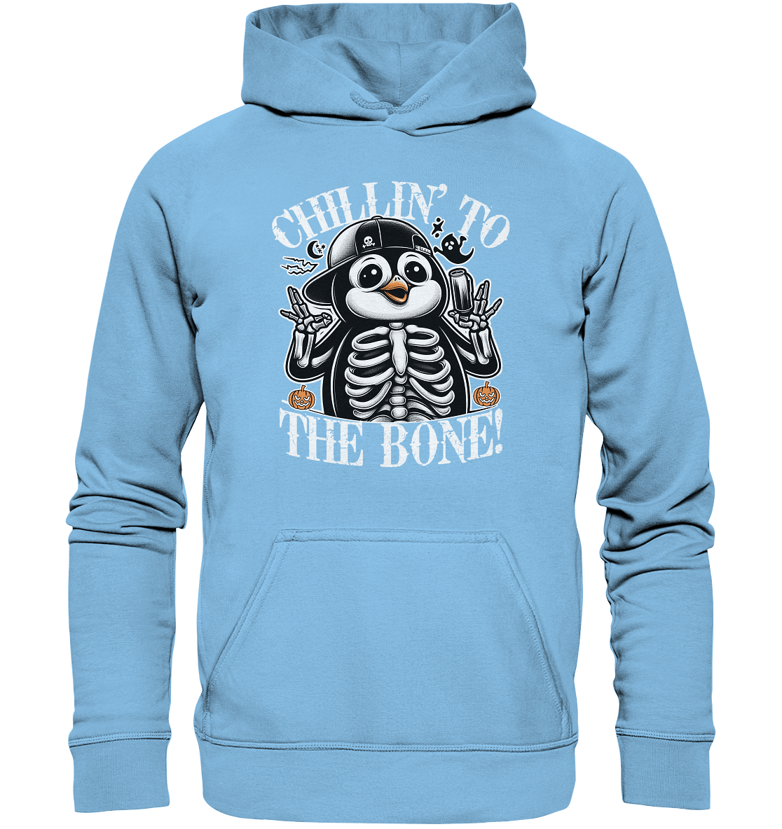 Chillin' to the Bone – Der coolste Pinguin mit Gruselcharme! - Kids Premium Hoodie - FaunaFeels Onlineshop Kids & Babys