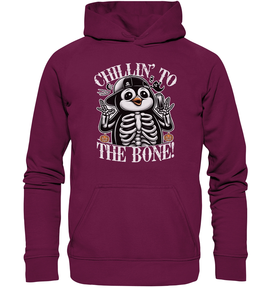 Chillin' to the Bone – Der coolste Pinguin mit Gruselcharme! - Kids Premium Hoodie - FaunaFeels Onlineshop Kids & Babys