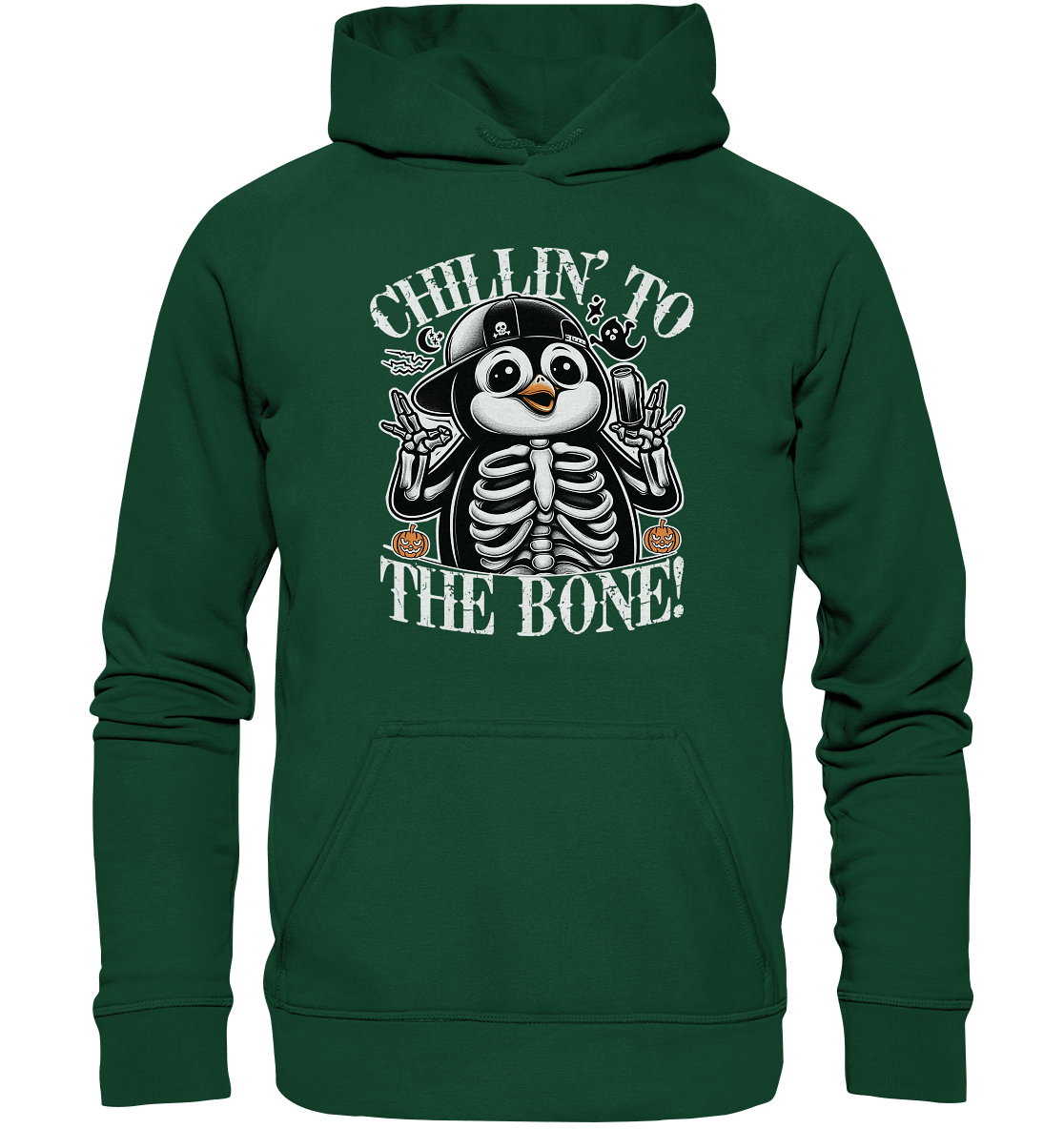 Chillin' to the Bone – Der coolste Pinguin mit Gruselcharme! - Kids Premium Hoodie - FaunaFeels Onlineshop Kids & Babys