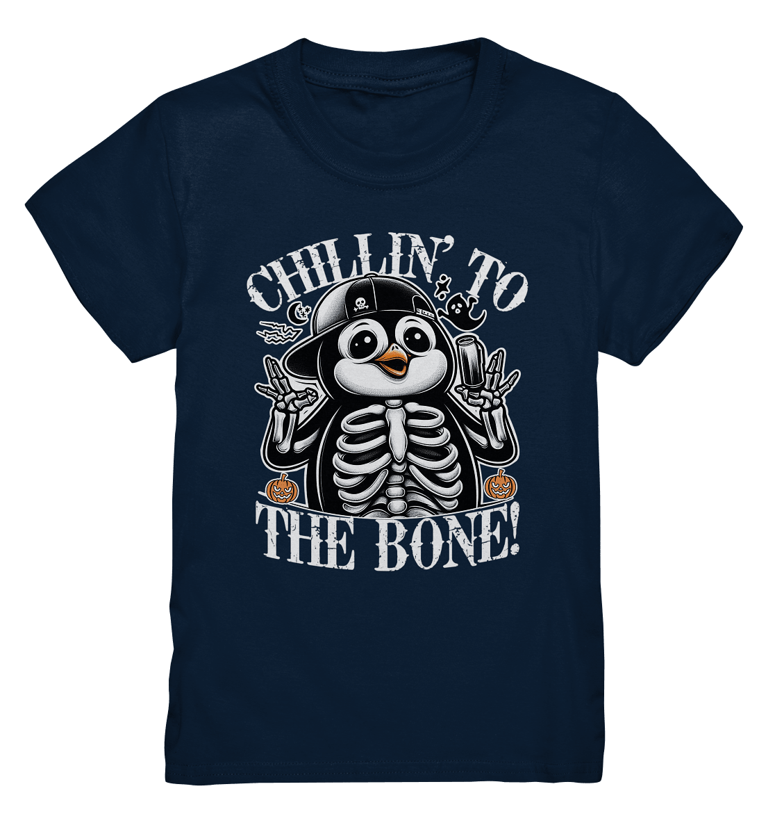 Chillin' to the Bone – Der coolste Pinguin mit Gruselcharme! - Kids Premium Shirt - FaunaFeels Onlineshop Kids & Babys