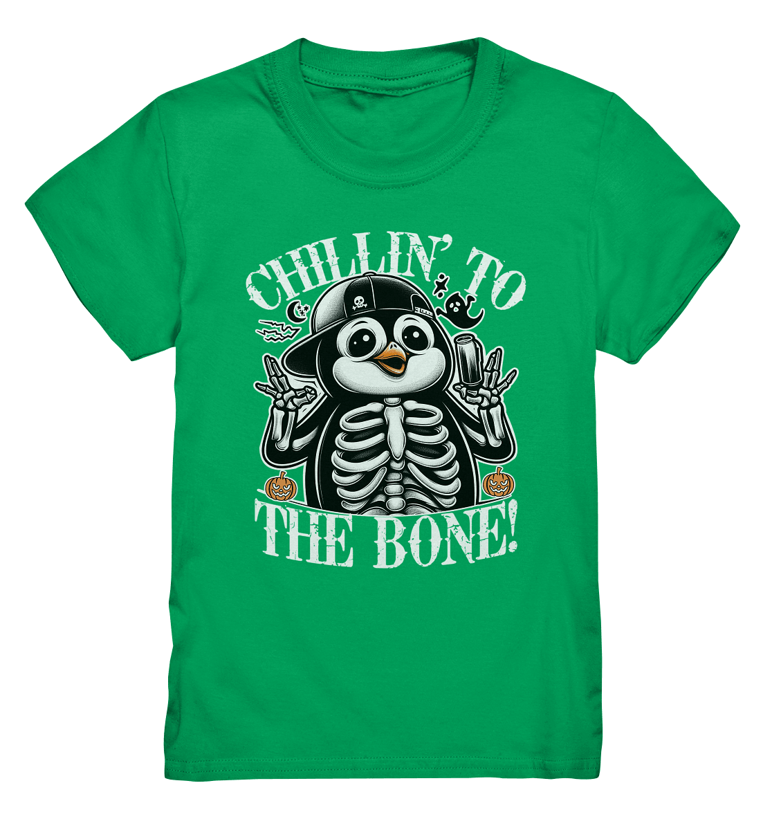 Chillin' to the Bone – Der coolste Pinguin mit Gruselcharme! - Kids Premium Shirt - FaunaFeels Onlineshop Kids & Babys