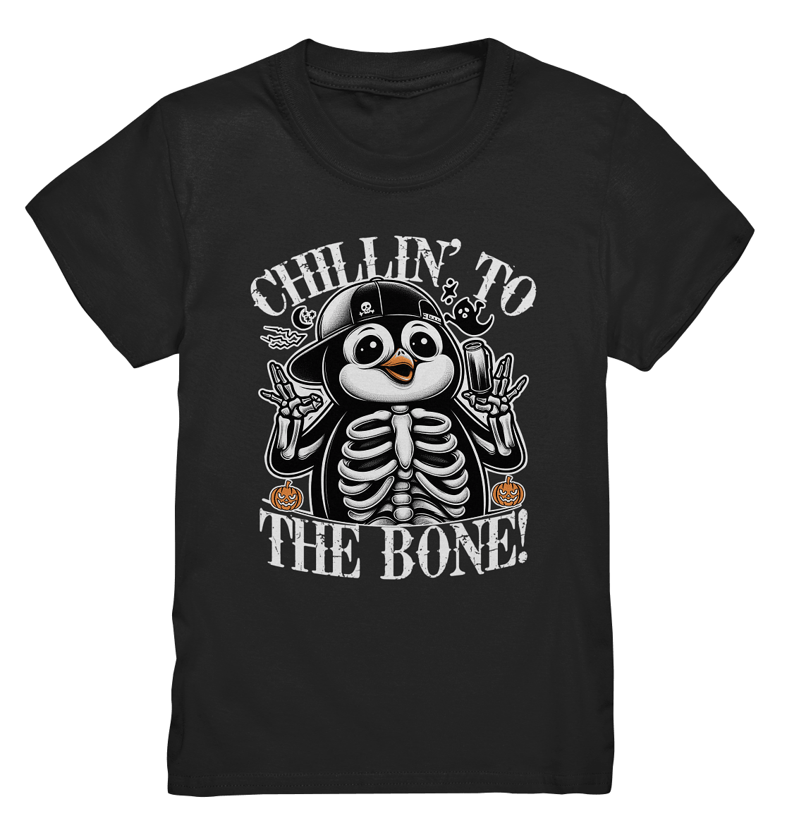 Chillin' to the Bone – Der coolste Pinguin mit Gruselcharme! - Kids Premium Shirt - FaunaFeels Onlineshop Kids & Babys