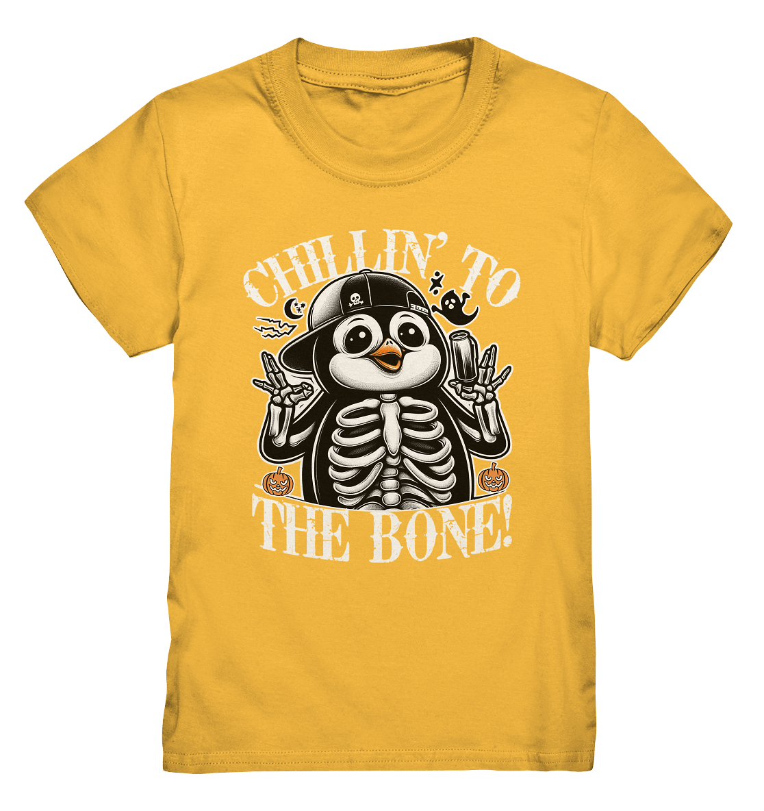 Chillin' to the Bone – Der coolste Pinguin mit Gruselcharme! - Kids Premium Shirt - FaunaFeels Onlineshop Kids & Babys