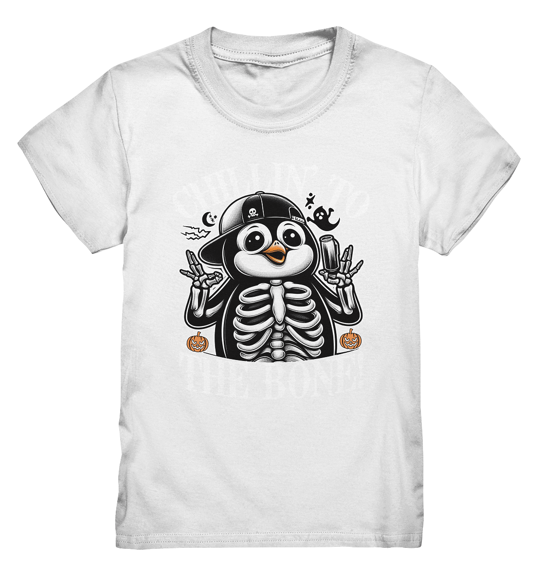 Chillin' to the Bone – Der coolste Pinguin mit Gruselcharme! - Kids Premium Shirt - FaunaFeels Onlineshop Kids & Babys