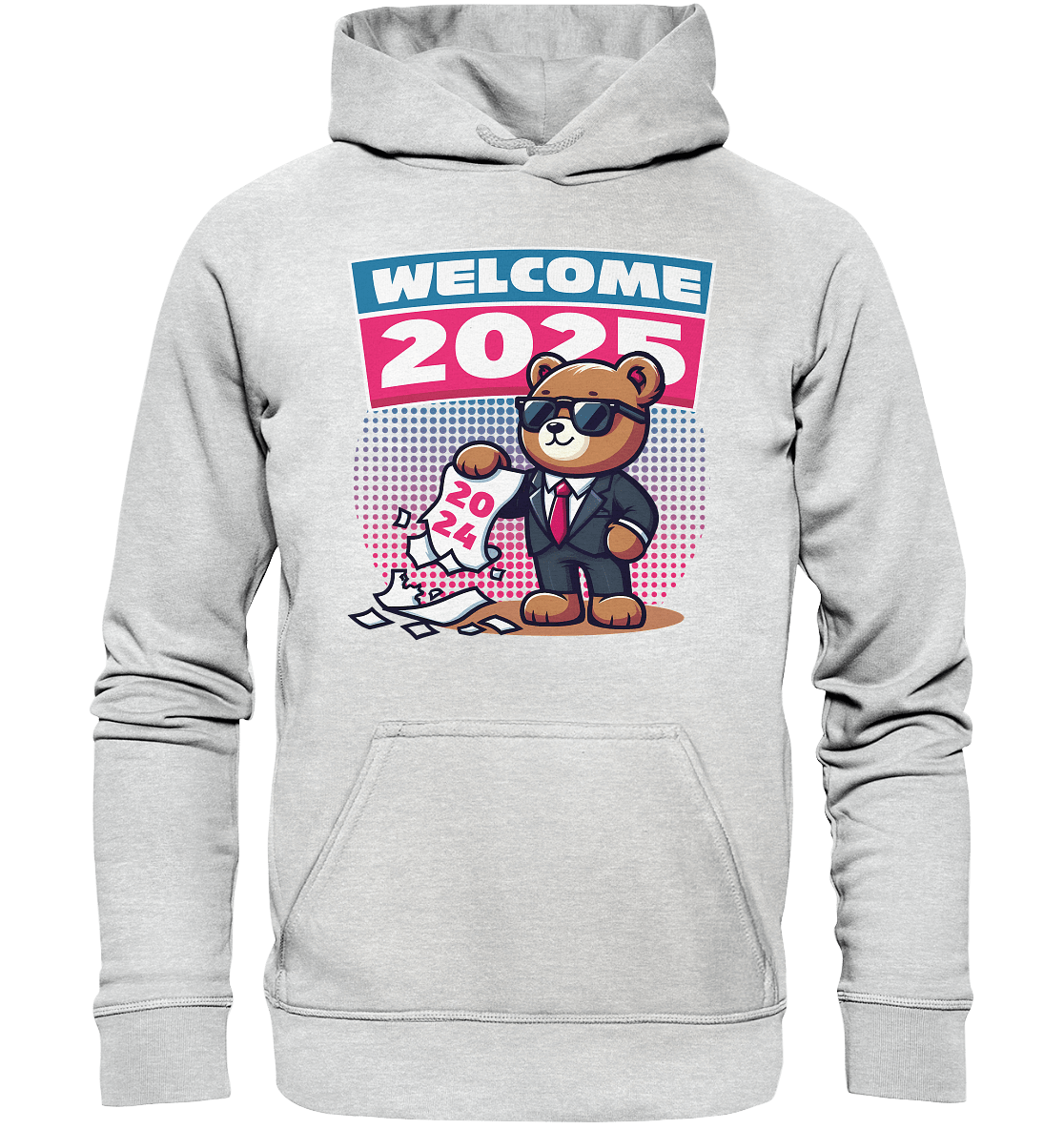 Cooler Jahreswechsel 2025 – Stilvoller Bärenlook für einen freshen Start - Kids Premium Hoodie - FaunaFeels Onlineshop Kids & Babys