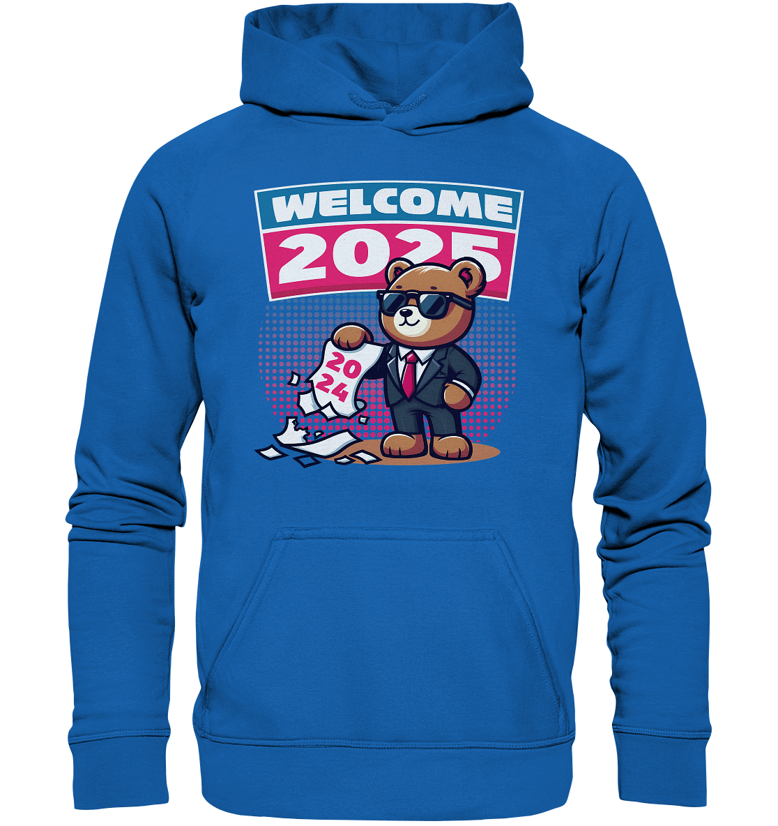 Cooler Jahreswechsel 2025 – Stilvoller Bärenlook für einen freshen Start - Kids Premium Hoodie - FaunaFeels Onlineshop Kids & Babys